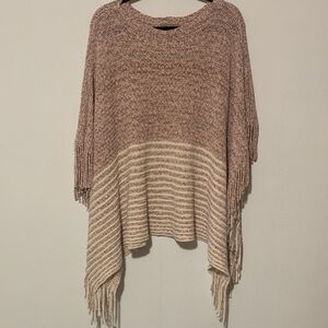 Kaleidoscope Women's Two-Tone Fringe Sweater